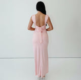 Elegant Sleeveless Backless Slit Dress