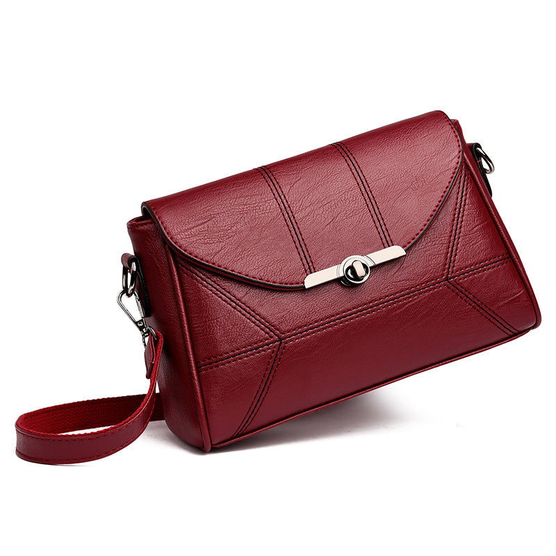 Structured Textured Shoulder Bag