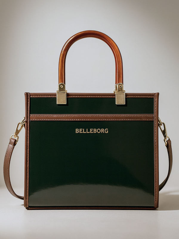 Gold Square Bag with Glitter