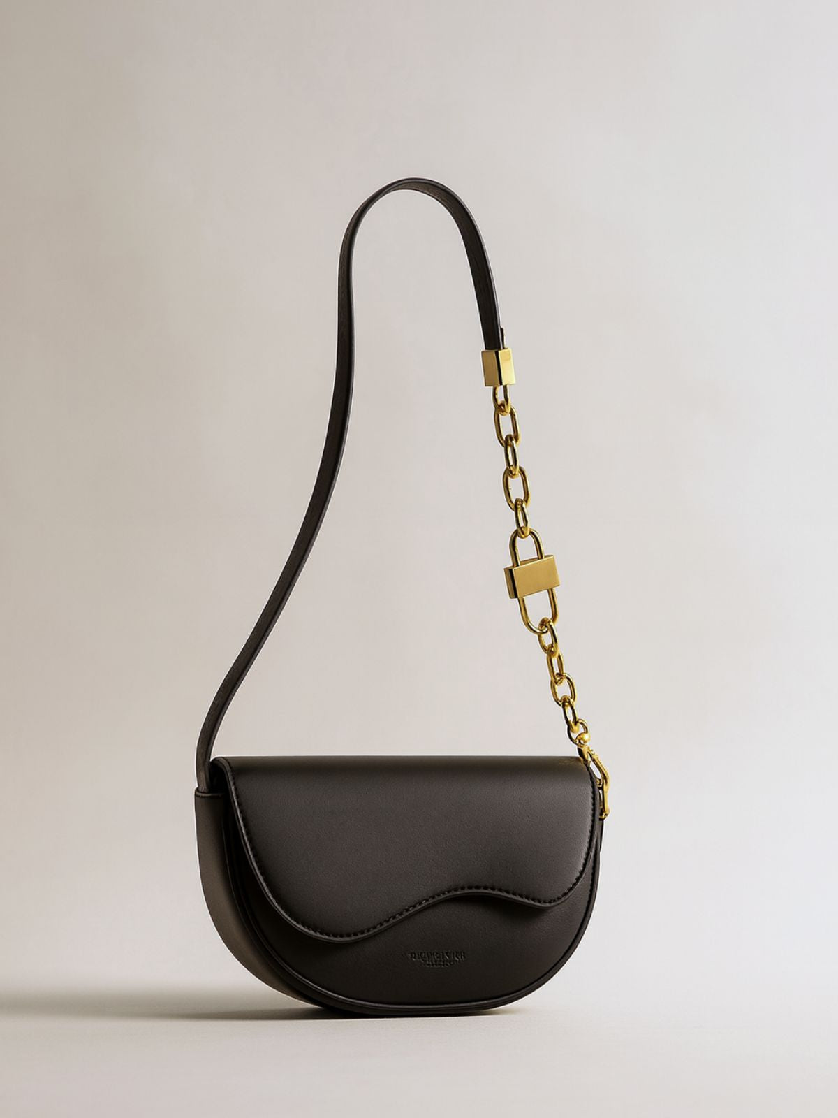 PU Shoulder Bag with Wide Strap