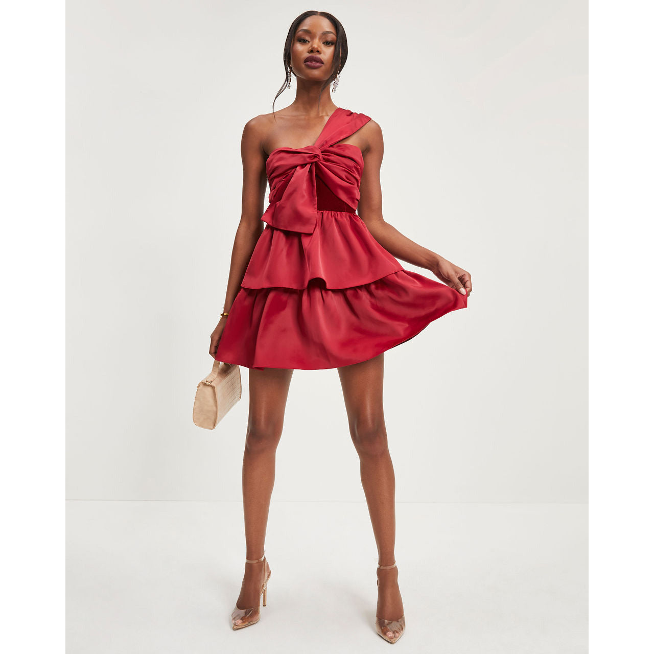 Women’s Tube Top Ruffle Dress