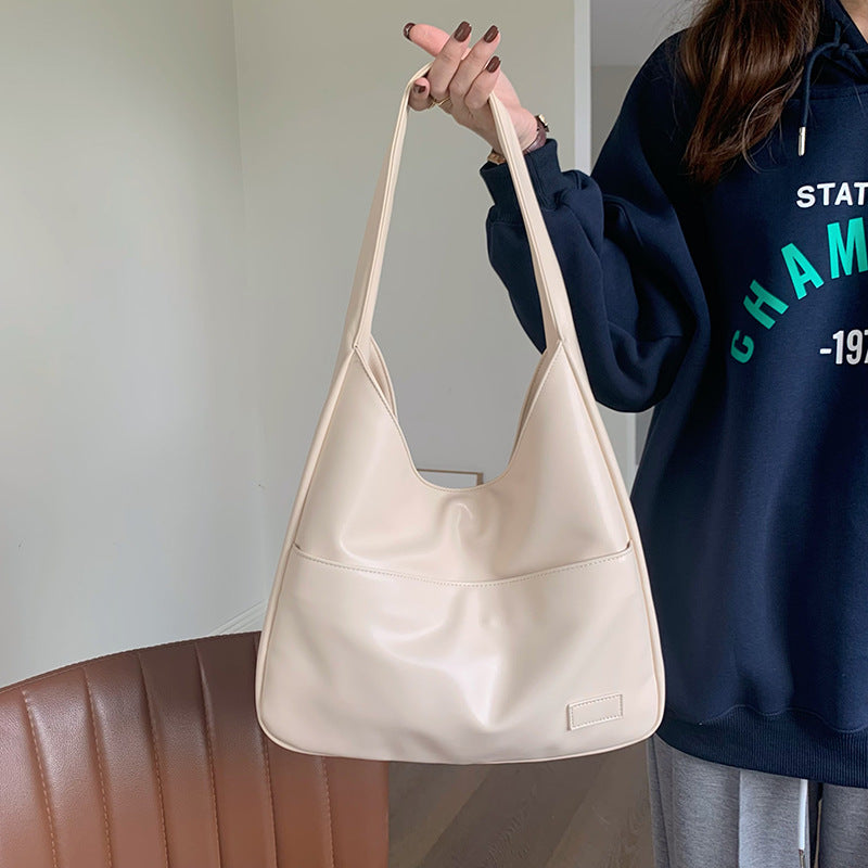 Minimalist Shoulder Bag in Matte Eco-Leather