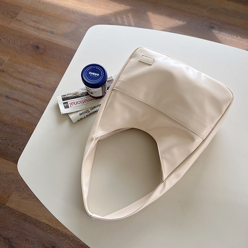 Minimalist Shoulder Bag in Matte Eco-Leather