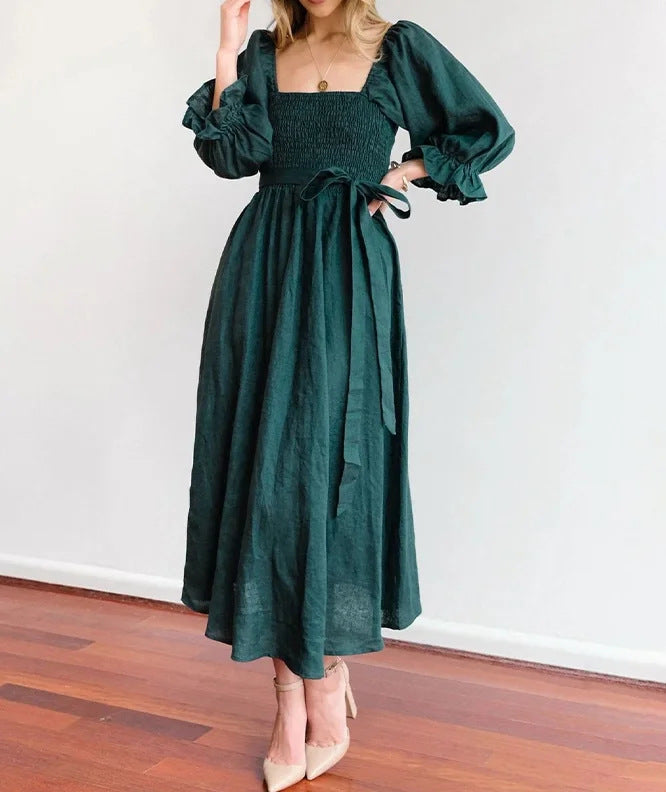 Elegant Two-Piece V-Neck Dress