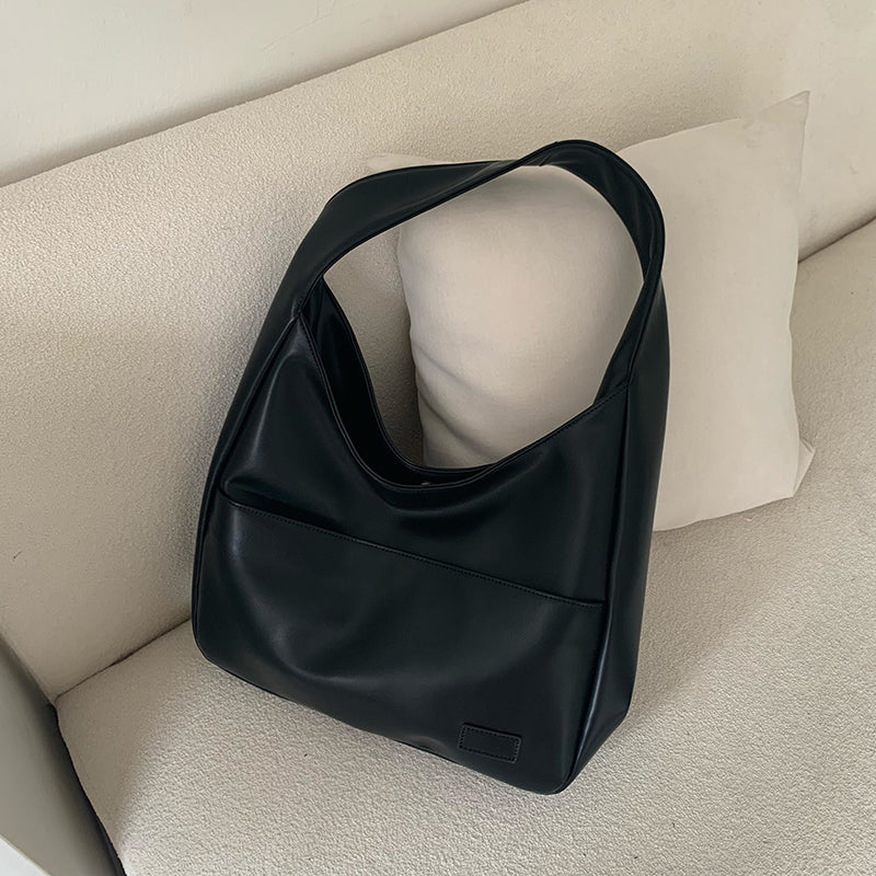 Minimalist Shoulder Bag in Matte Eco-Leather