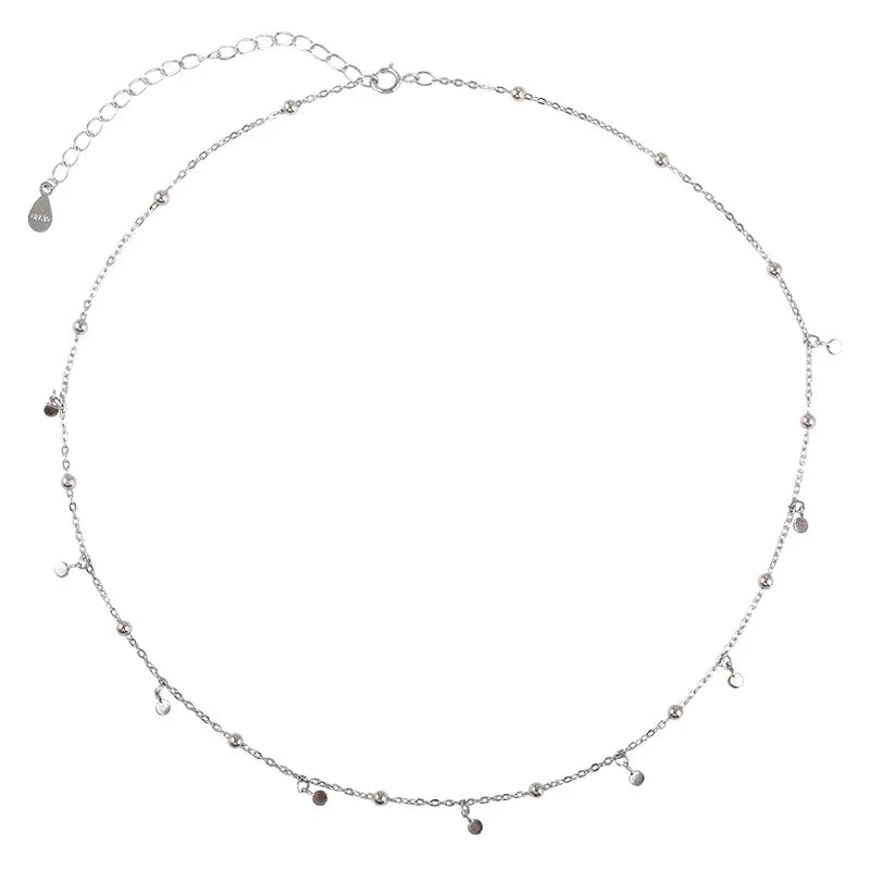 Silver Round Necklace
