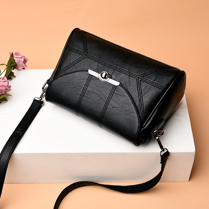 Structured Textured Shoulder Bag